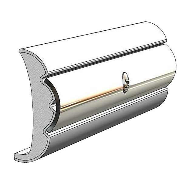 Taco Marine TACO Rigid Vinyl Flex-Core Rub Rail 1.58in x .635in - Frosty White 60, V21-9959WHC60D-1 - main